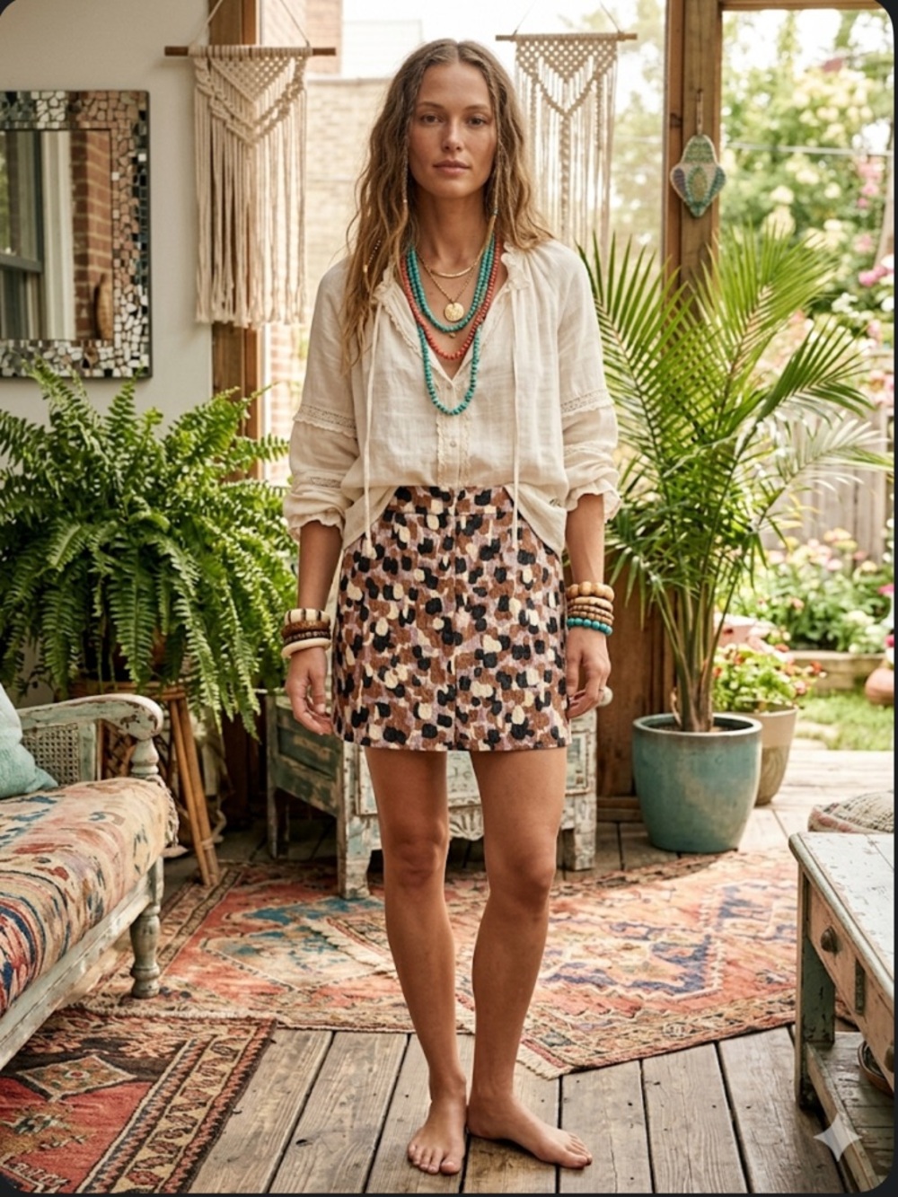 J.Crew Silk Cotton Jacquard Abstract Animal Print Mini Skirt Size 6